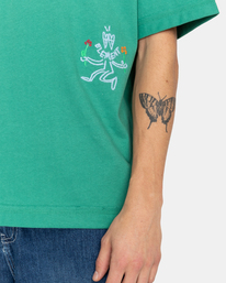 4 Skateboarding Mi Amor - Camiseta Orgánica Verde F1SSI9ELF2 Element