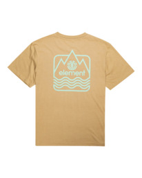 1 Peaks - Organic T-Shirt for Men Beige F1SSL3ELF2 Element
