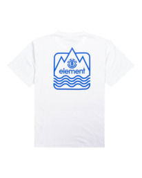 1 Peaks - Camiseta Orgánica para Hombre Blanco F1SSL3ELF2 Element