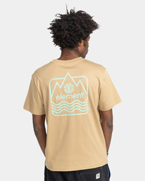 5 Peaks - Organic T-Shirt for Men Beige F1SSL3ELF2 Element