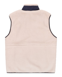 1 Wolfeboro Lake 2.0 - Zip Up Sherpa Vest for Men Beige F1WAB3ELF2 Element
