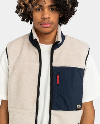 4 Wolfeboro Lake 2.0 - Zip Up Sherpa Vest for Men Beige F1WAB3ELF2 Element