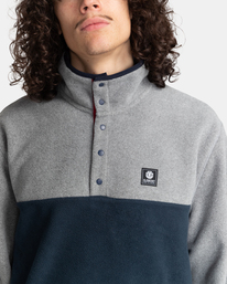4 Wolfeboro Abenaki Po - Colourblock Fleece for Men Gray F1WAB5ELF2 Element