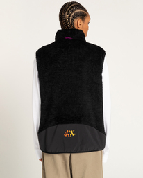 22 Millet x Element High - Wendbare Polarfleece-Weste Blau F1WAC1ELF2 Element