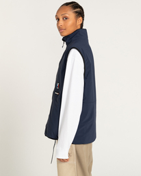 12 Millet x Element High - Wendbare Polarfleece-Weste Blau F1WAC1ELF2 Element