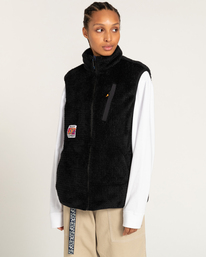 13 Millet x Element High - Wendbare Polarfleece-Weste Blau F1WAC1ELF2 Element