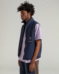 3 Millet x Element High - Wendbare Polarfleece-Weste Blau F1WAC1ELF2 Element