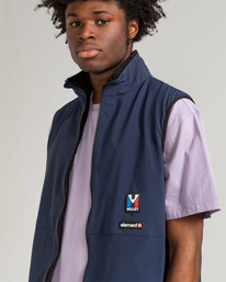 4 Millet x Element High - Wendbare Polarfleece-Weste Blau F1WAC1ELF2 Element
