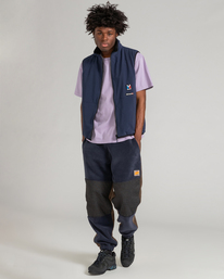 10 Millet x Element High - Wendbare Polarfleece-Weste Blau F1WAC1ELF2 Element