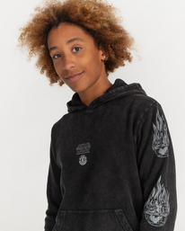 4 STAR WARS&trade; x Element Deathstar - Sudadera con Capucha para Ni&ntilde;os Negro F2HOC4ELF2 Element