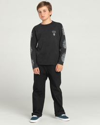 4 STAR WARS&trade; x Element Deathstar - Maglietta a maniche lunghe in materiale biologico da Bambini Black F2LSB7ELF2 Element