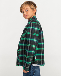 3 Philip - Long Sleeve Flannel Shirt for Boys Blue F2SHA2ELF2 Element