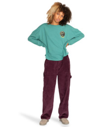 6 Element x Timber! Balance Crop - Long Sleeve Crop T-Shirt  F3LSC1ELF2 Element