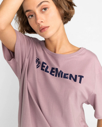4 Element Logo - Camiseta Orgánica para Mujer Violeta F3SSC1ELF2 Element