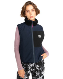 4 Wolfeboro Lake - Zip Up Sherpa Vest for Women  F3WAA7ELF2 Element