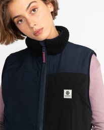6 Wolfeboro Lake - Zip Up Sherpa Vest for Women  F3WAA7ELF2 Element