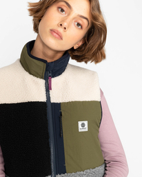 8 Wolfeboro Lake - Zip Up Sherpa Vest for Women  F3WAA7ELF2 Element