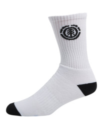 0 Sports - Crew Socks for Men White F5SOC3ELMU Element