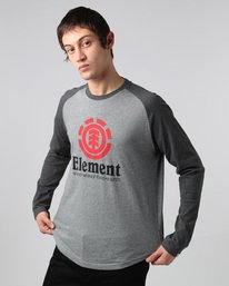 1 Vertical Raglan Qtr - maglietta da Uomo  H1LSA3ELP8 Element