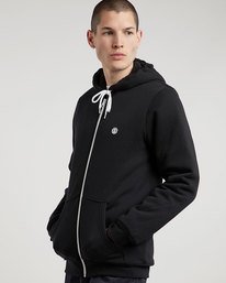 1 Bolton - Zip-Up Hoodie for Men Black L1WAA3ELF8 Element