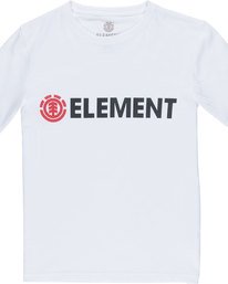 0 Blazin Ss Boy - Tee Shirt for Boys White L2SSA2ELF8 Element