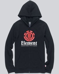 0 Vertical Zip Hood Bo - Fleece for Boys  L2ZHA4ELF8 Element