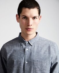 1 Greene Neps Ls - Shirt for Men Blue N1SHA9ELP9 Element