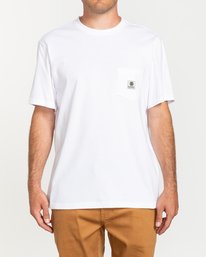 1 Basic Pocket Label - Camiseta de manga corta Blanco N1SSG3ELP9 Element