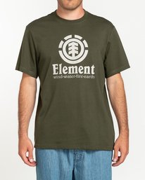 element, Vertical - Camiseta de manga corta para Hombre, FOREST NIGHT (1366) 1 Vertical - Camiseta de manga corta para Hombre Verde N1SSG4ELP9 Element