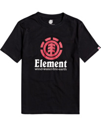 0 Vertical - T-Shirt für Jungen Schwarz N2SSC8ELP9 Element