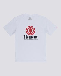 0 Vertical - Short Sleeve T-Shirt for Boys White N2SSC8ELP9 Element