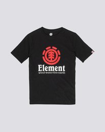 0 Vertical - Short Sleeve T-Shirt for Boys Black N2SSC8ELP9 Element