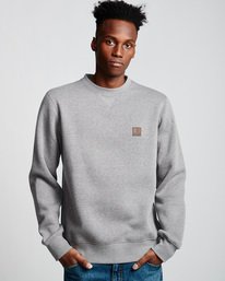 0 Heavy - Sweat pour Homme Gris Q1CRA3ELF9 Element