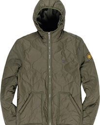 4 Albee - Hooded Jacket Green Q1JKC9ELF9 Element