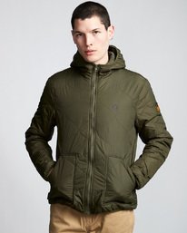 1 Albee - Hooded Jacket Green Q1JKC9ELF9 Element