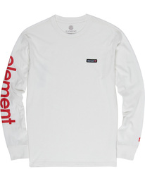 3 Primo - T-Shirt à manches longues pour Homme Blanc Q1LSA1ELF9 Element