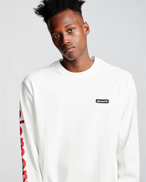 1 Primo - T-Shirt à manches longues pour Homme Blanc Q1LSA1ELF9 Element