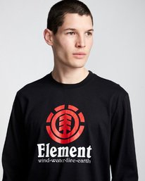 2 Vertical - Maglietta a Maniche Lunghe da Uomo Black Q1LSA3ELF9 Element