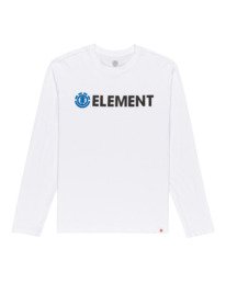 0 Blazin - T-Shirt manches longues pour Homme Blanc Q1LSA4ELF9 Element