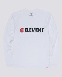 3 Blazin - T-Shirt manches longues pour Homme Blanc Q1LSA4ELF9 Element