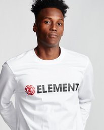 1 Blazin - T-Shirt manches longues pour Homme Blanc Q1LSA4ELF9 Element