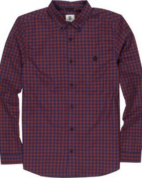 3 Icon Gingham - Long Sleeve Shirt  Q1SHA2ELF9 Element