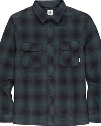 3 Wentworth Shadow - Camicia a Maniche Lunghe da Uomo Green Q1SHA7ELF9 Element