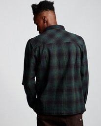 2 Wentworth Shadow - Camicia a Maniche Lunghe da Uomo Green Q1SHA7ELF9 Element