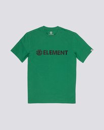 0 Blazin - Short Sleeve T-Shirt for Men Green Q1SSA6ELF9 Element