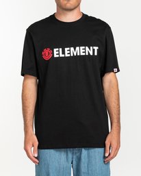 2 Blazin - Short Sleeve T-Shirt for Men Black Q1SSA6ELF9 Element