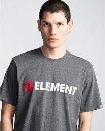 2 Blazin - Short Sleeve T-Shirt for Men Black Q1SSA6ELF9 Element