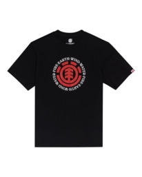 0 Seal - Short Sleeve T-Shirt for Men Black Q1SSA8ELF9 Element