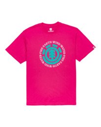 0 Seal - T-Shirt manches courtes pour Homme Rose Q1SSA8ELF9 Element