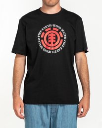 1 Seal - Short Sleeve T-Shirt for Men Black Q1SSA8ELF9 Element